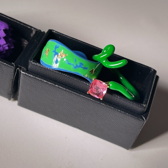 Chunky enamel ring set - Picture 3 of 4